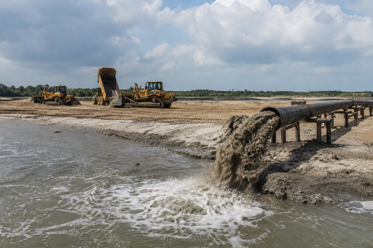 Land reclamation operation